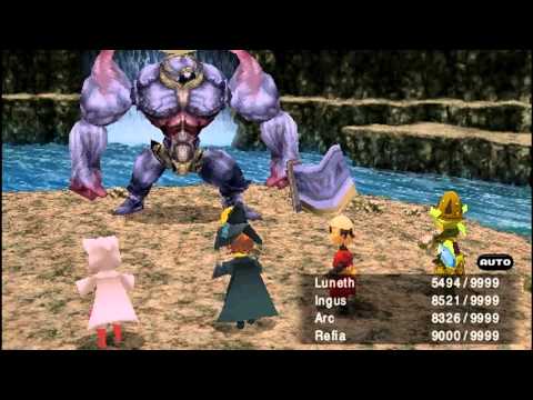 Final Fantasy III PSP - Optional Boss: Iron Giant