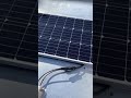 Enclosed cargo trailer Toy Hauler solar panel install