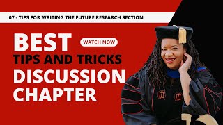 Tips for Writing about Future Research in a Discussion Chapter