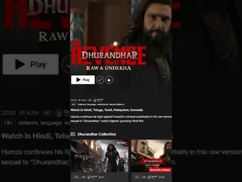 Dhurandhar Part 2 The Revenge Raw & Unseen on Netflix