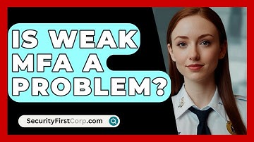 Is Weak MFA A Problem? - SecurityFirstCorp.com