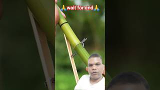 👍Handmade Bamboo Creation with Slingshotsw👌 #shorts #brainthrillz #diy #ytshorts #craft