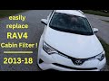 How to Easily Replace ● Toyota Rav4 Cabin Air Filter 2013 - 2018