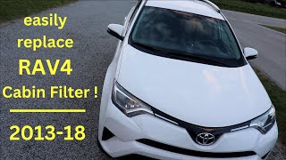 How to Easily Replace ● Toyota Rav4 Cabin Air Filter 2013 - 2018