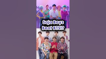 Saja Boys Beat BTS!? 😱 #kpopdemonhunters #netflix #shorts