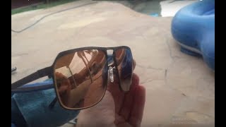 Dark amber sunglasses with mirror Outlet