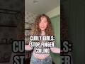 Stop Finger Coiling Your Entire Head of Hair #curlyhair