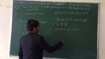 Junior maths class-5 Unit-17 Perimeter and Area Ex-17B