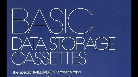Intellivision Keyboard Component BASIC Data Cassette