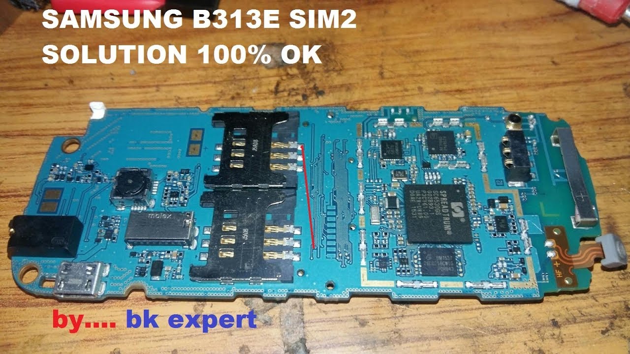 Samsung b313e insert sim 2 solution 100%OK - YouTube