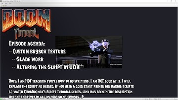 36: Skyboxes returns 3 - Custom sky texture - Ultimate Doom Builder with the Lazygamer