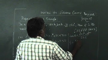 Mathematics for Engineering entrance exams (4) Properties of a triangle