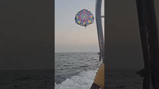 Goa | anjuna Beach | parasailing | #goa #beach #parasailing #anjuna #waves #travel #wateractivity