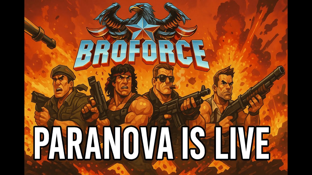 Playing Broforce Today | No Commentary | Paranova