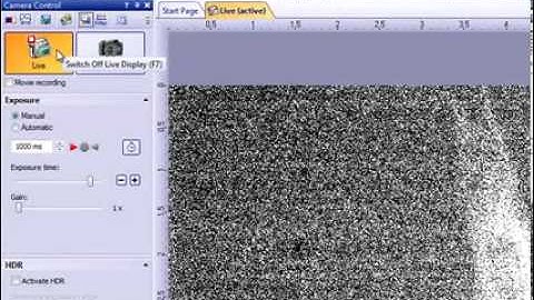 Exi Blue Camera Running in CellSens Software
