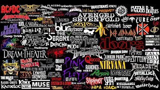 Top 100 Bandas de Rock por nº de suscriptores en Youtube Music