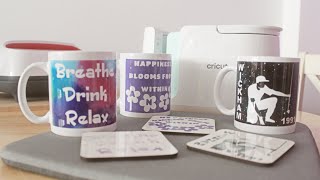 Cricut Mug Press - Infusible Ink Mugs and Matching Coasters -  A Simple No Waste Tutorial