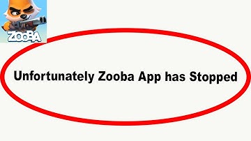 Fix Zooba Unfortunately Has Stopped | Zooba Stopped Problem | PSA 24