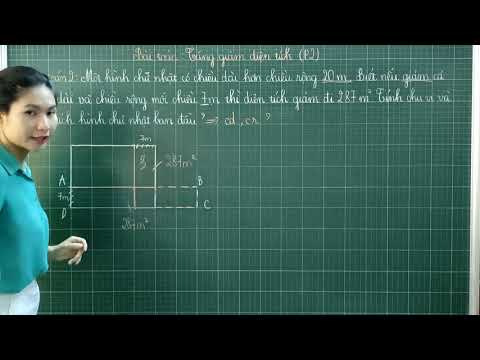 Video [Toán nâng cao lớp 4_5] Bài toán tăng- giảm diện tích... - YouTube