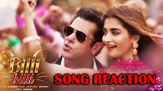 Billi Billi Song Reaction | Kisi Ka Bhai Kisi Ki Jaan | Salman Khan | Pooja Hegde