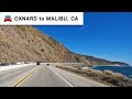 4K Driving Tour from Oxnard to Malibu, California