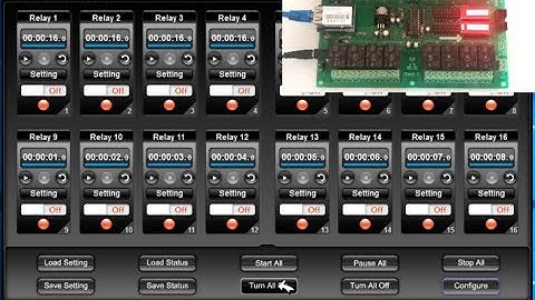 Control 16-channel ProXR Relay Board with Quick Timer R16X