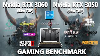 Nvidia RTX 3060 (95w) vs RTX 3050 (95w) Gaming Benchmark Test in 2022 | #asus | @StealthGamerSG