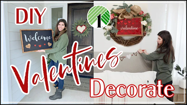 10 Dollar Tree DIY Valentine’s Day Decor Ideas 💕 Haul 2021 + Valentine’s Decorate With Me