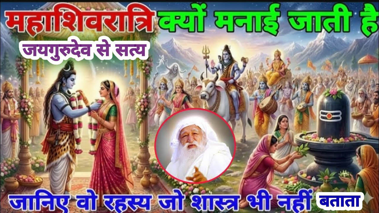 महाशिवरात्रि क्यों मनाई जाती है? जानिए वो रहस्य जो शास्त्र भी नहीं बताते 😱😱Jay Gurudev 2026 