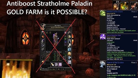 TBC CLASSIC - PRERAID PALADIN STRATHOLME GOLD FARM