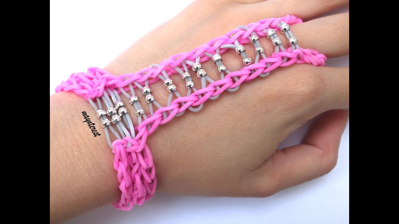 Manualidades DIY: PULSERA ANILLO de GOMITAS y BOLAS (con tenedores)