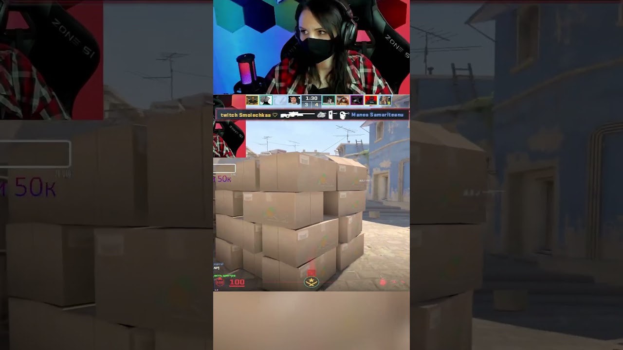 IS SHE WALLHACKING??😮