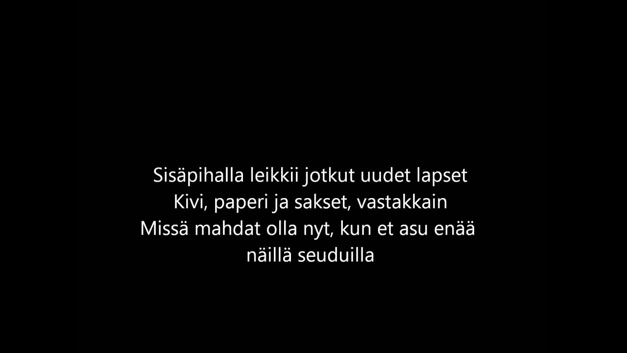 Antti Tuisku - Juuret (with lyrics)