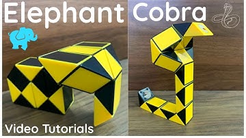 How To Make an ELEPHANT and a COBRA from a 24 piece Snake Cube - DIY Step By Step Video Tutorial