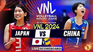 VNL LIVE │ JAPAN vs CHINA Live Score Update Today Match VNL 2024 FIVB VOLLEYBALL NATIONS LEAGUE
