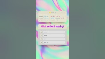 JavaScript Quiz: Which Array Method is Missing? 🤔💻 #JavaScript #CodingQuiz #WebDev