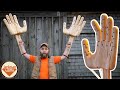 Giant Articulated Hands (carved from wood) - X-Carve Pro