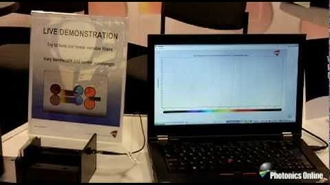 Live From Photonics West 2012: Linear Variable Filters Demo