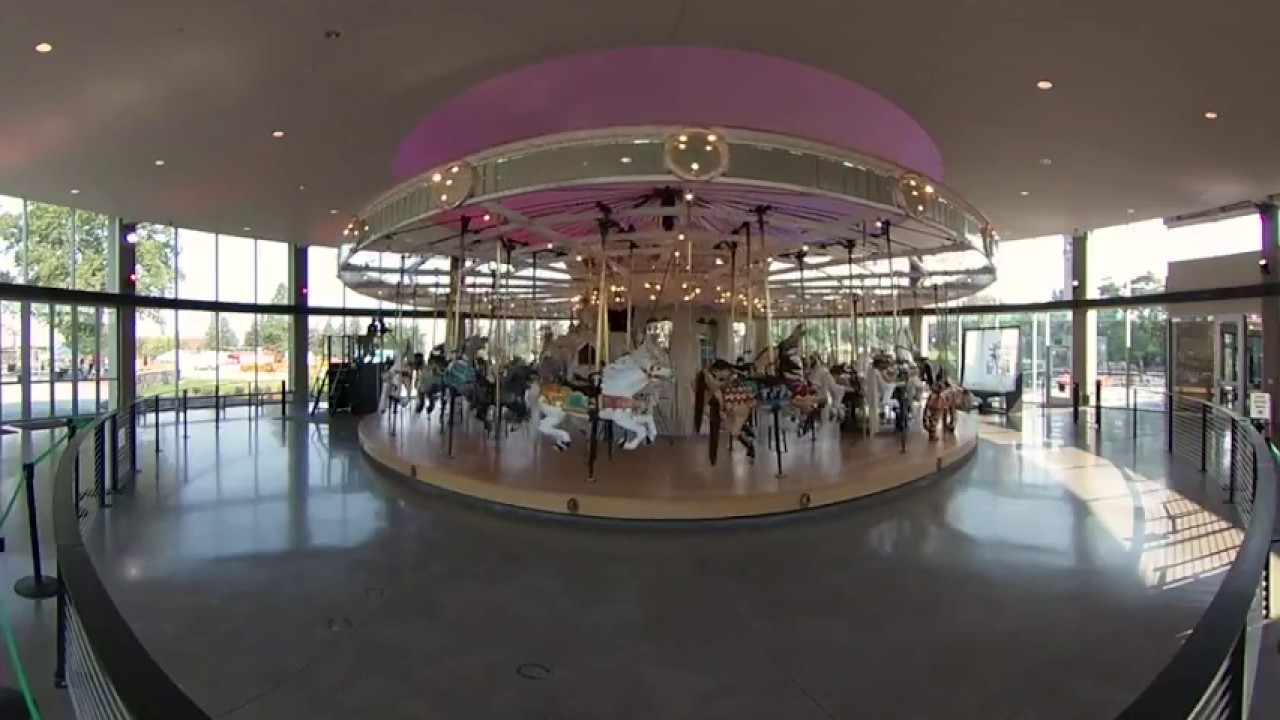 Looff Carousel Overview and 360° Ride Experience