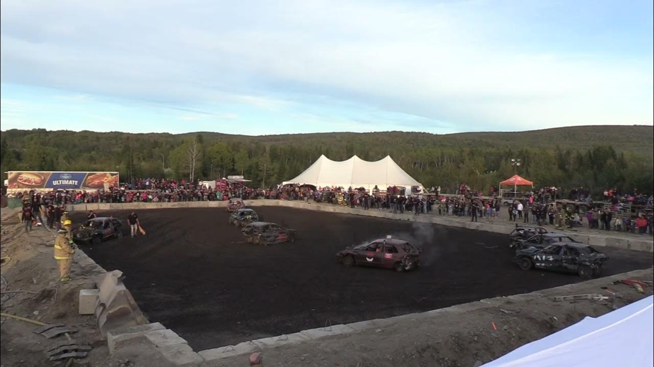 Derby démolition rivièrebleu 2022 courses 4cyl grande final YouTube