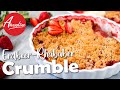 Leckeres Crumble Rezept mit Erdbeeren und Rhabarber