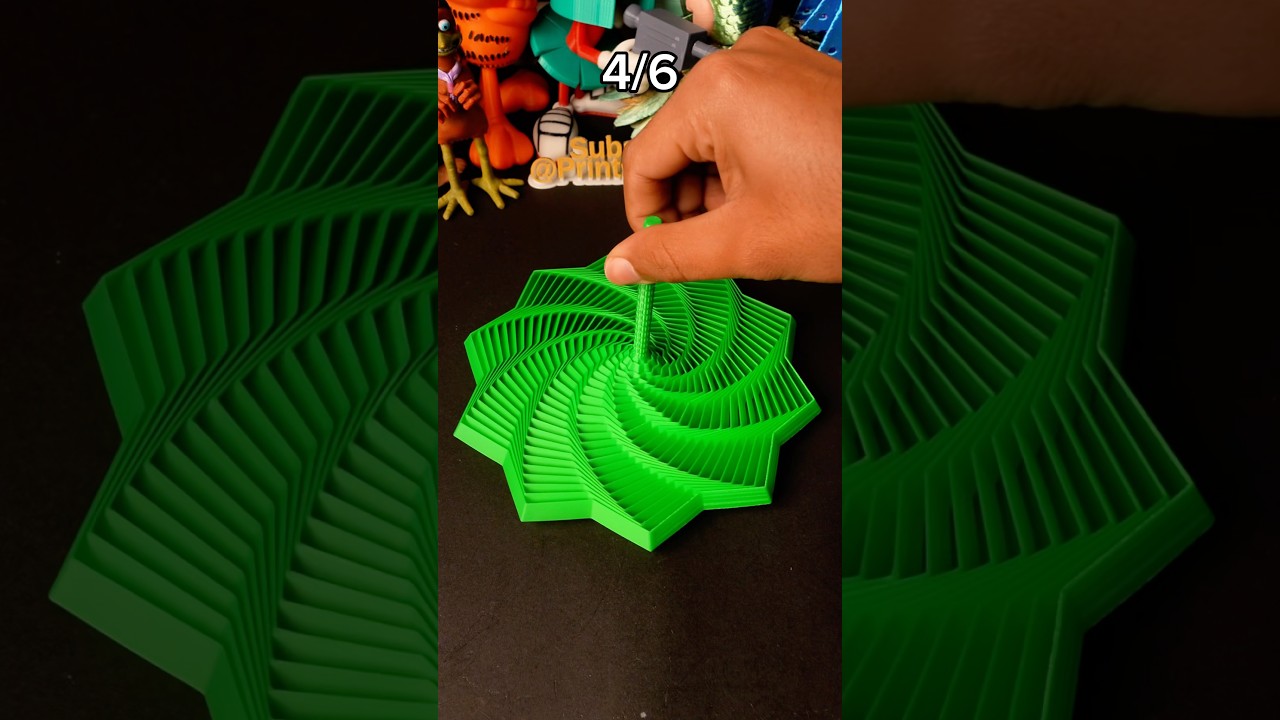 6 Satisfying 3D-Printed Fidget Toys in 60 Seconds! #3dprinting #fidgettoy #satisfying