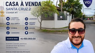 Casa à Venda no Santa Cruz 02 com 3 Quartos - Cuiabá MT