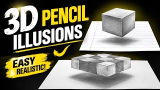 Amazing 3D Pencil Illusions | Easy Optical Drawing Collection