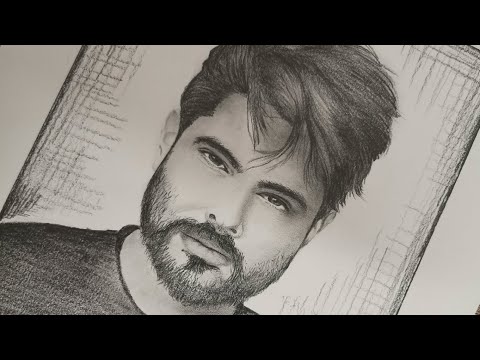 رسم ناصيف زيتون بقلم الرصاص بورتريه بالرصاص  