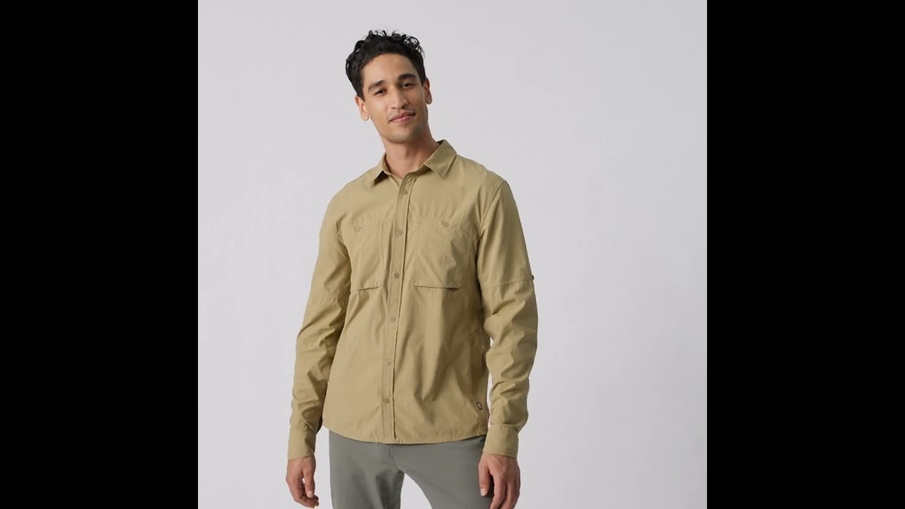Preview of REI Co-op Sahara Solid Long-Sleeve Shirt - Men's Tall Sizes Video