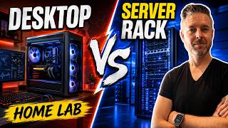 I Built a Home Lab… But Should You Use a Desktop or a Server Rack