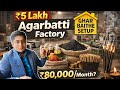 ₹5 Lakh Me Agarbatti Manufacturing Business | 2026 Me Full Setup Guide | Earn ₹40,000–₹80,000/Month