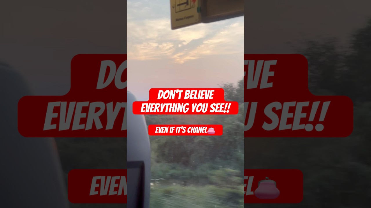 Don’t believe everything you see!! 