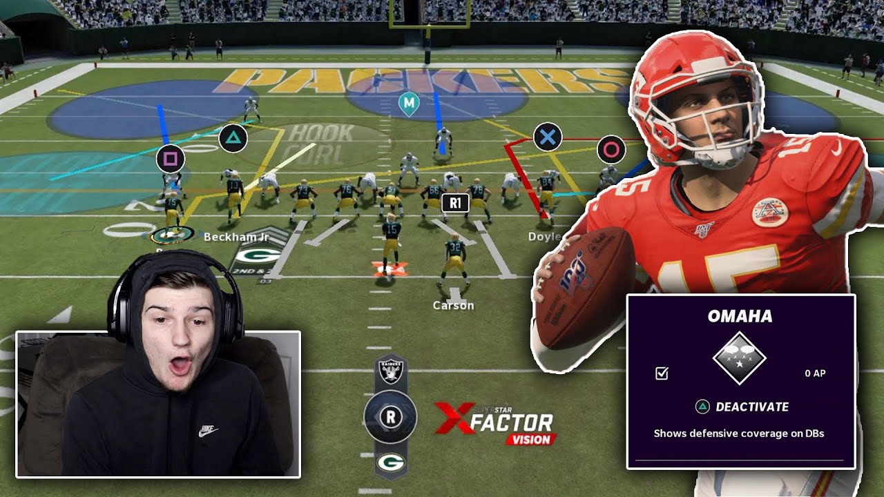 PATRICK MAHOMES OMAHA X FACTOR IS INSANE ! BEST QUARTERBACK IN MADDEN